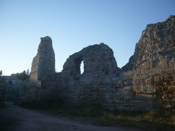 Image - The fortification ruins in Chersonese Taurica near Sevastopol in the Crimea.